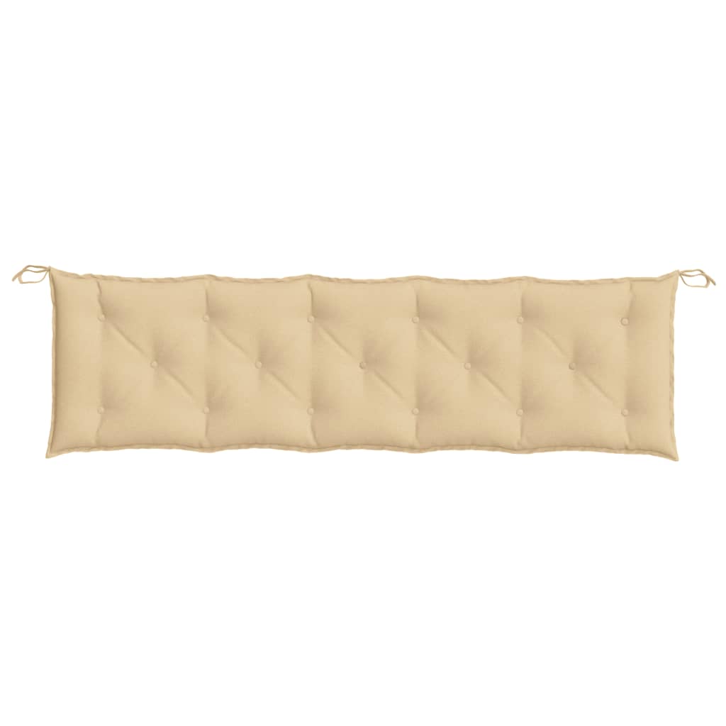 Cuscini Panca Giardino 2pz Beige Mélange 180x50x7 cm Tessuto | homemem39
