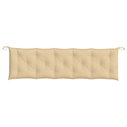 Cuscini Panca Giardino 2pz Beige Mélange 180x50x7 cm Tessuto | homemem39