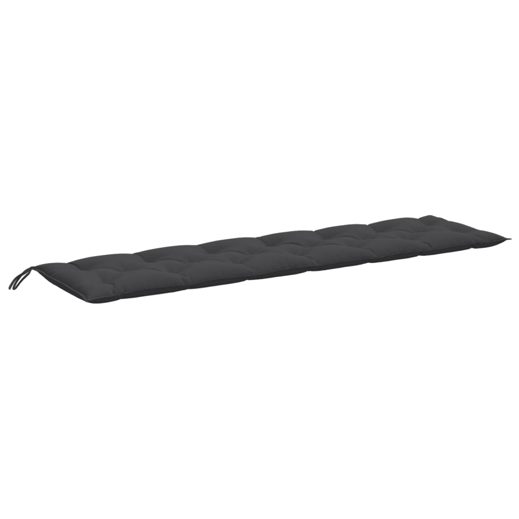 Cuscini Panca Giardino 2pz Antracite Mélange 200x50x7cm Tessuto | homemem39