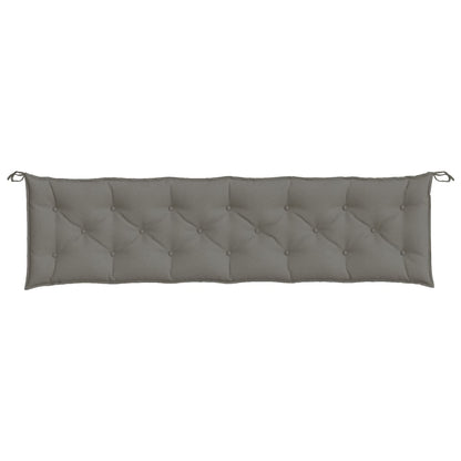 Cuscini Panca Giardino 2pz Grigio Scuro Mélange 200x50x7 cm | homemem39