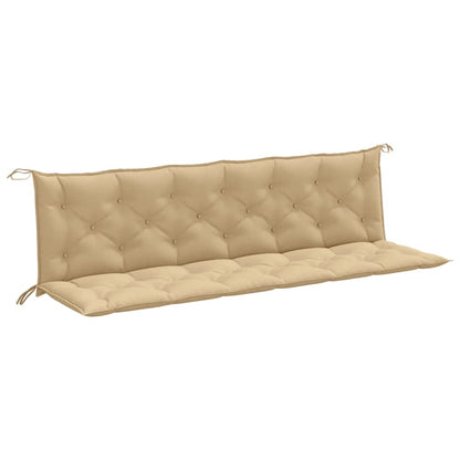 Cuscini Panca Giardino 2pz Beige Mélange 200x50x7 cm Tessuto | homemem39