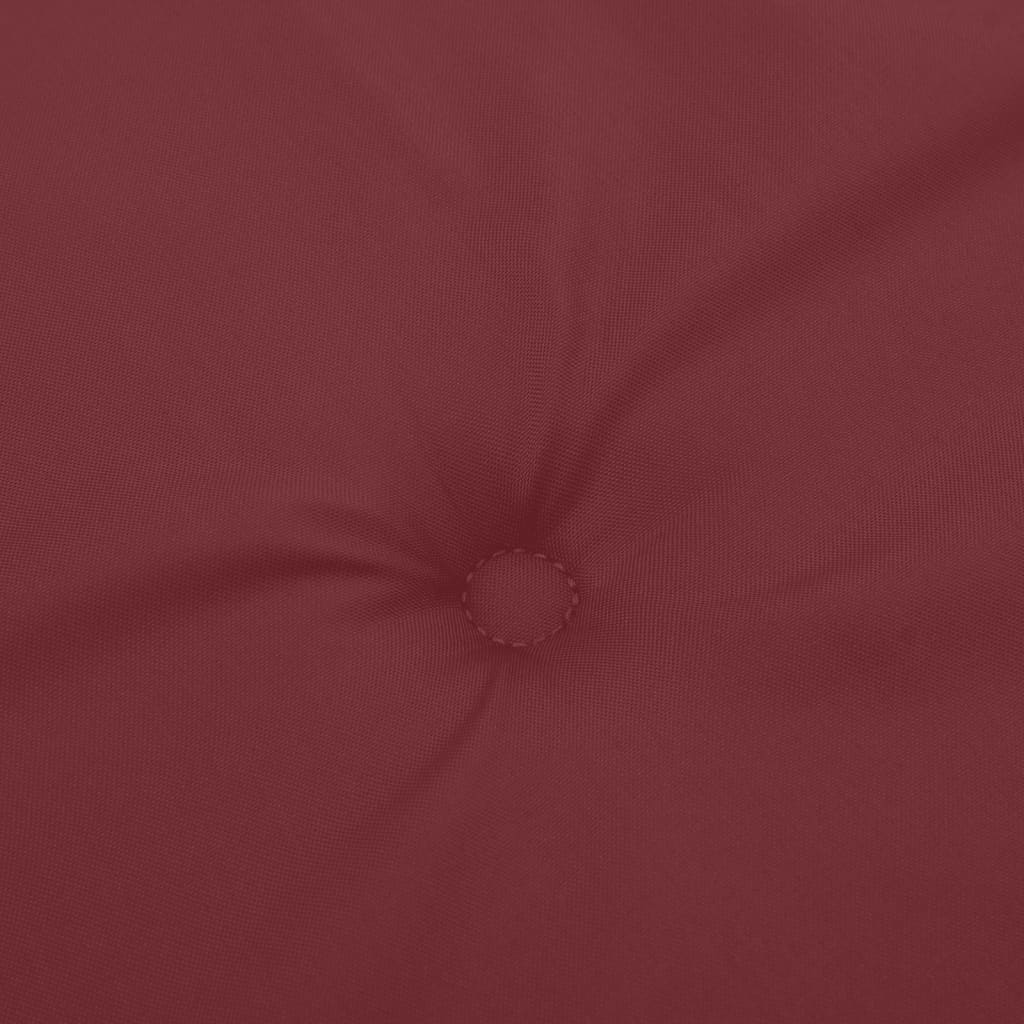 Cuscini Panca Giardino 2pz Rosso Vino Mélange 200x50x7 cm | homemem39