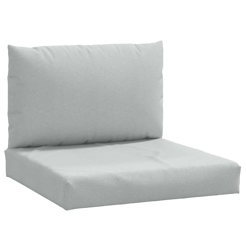Cuscini per Pallet 2 pz Grigio Chiaro Mélange in Tessuto | homemem39