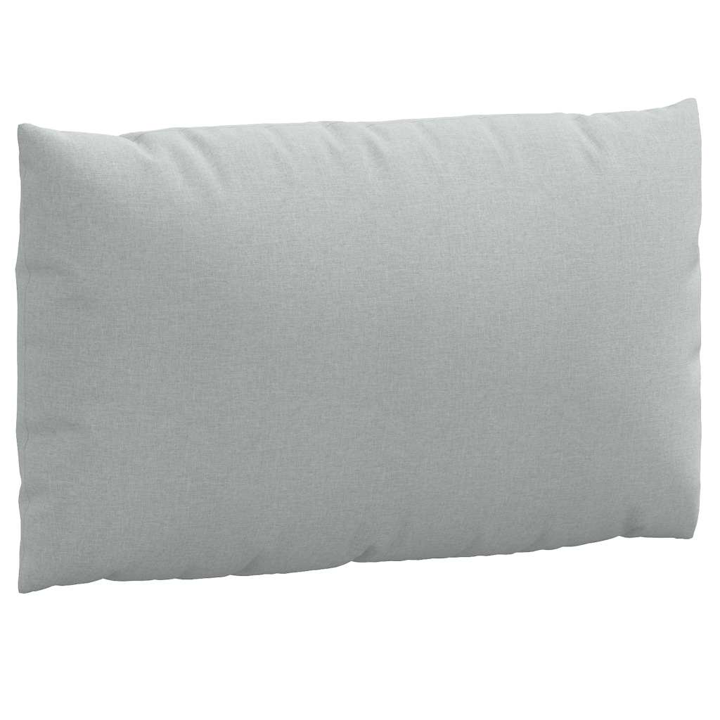 Cuscini per Pallet 2 pz Grigio Chiaro Mélange in Tessuto | homemem39