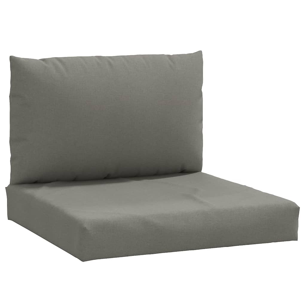 Cuscini per Pallet 2 pz Grigio Scuro Mélange in Tessuto | homemem39