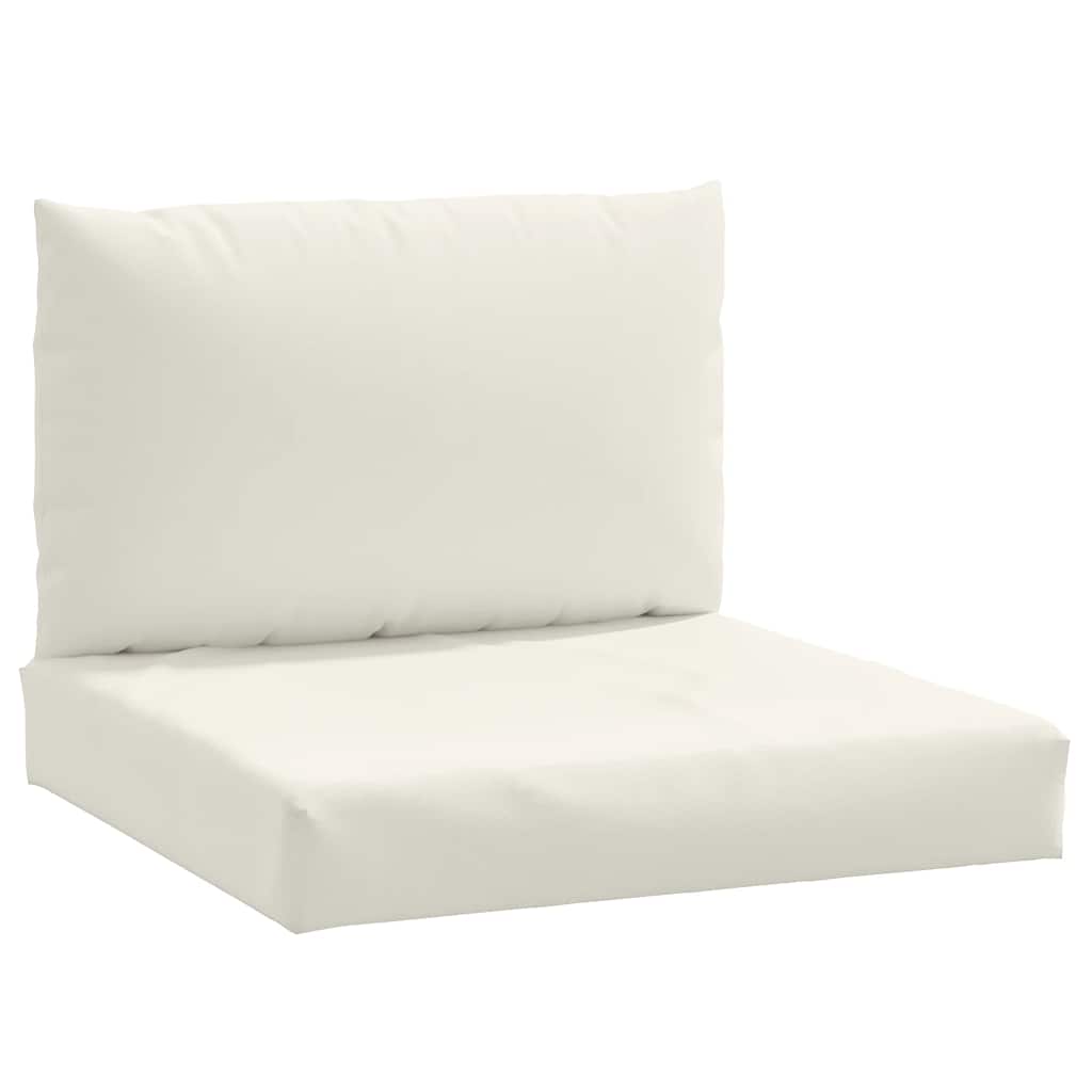Cuscini per Pallet 2 pz Crema Mélange in Tessuto | homemem39