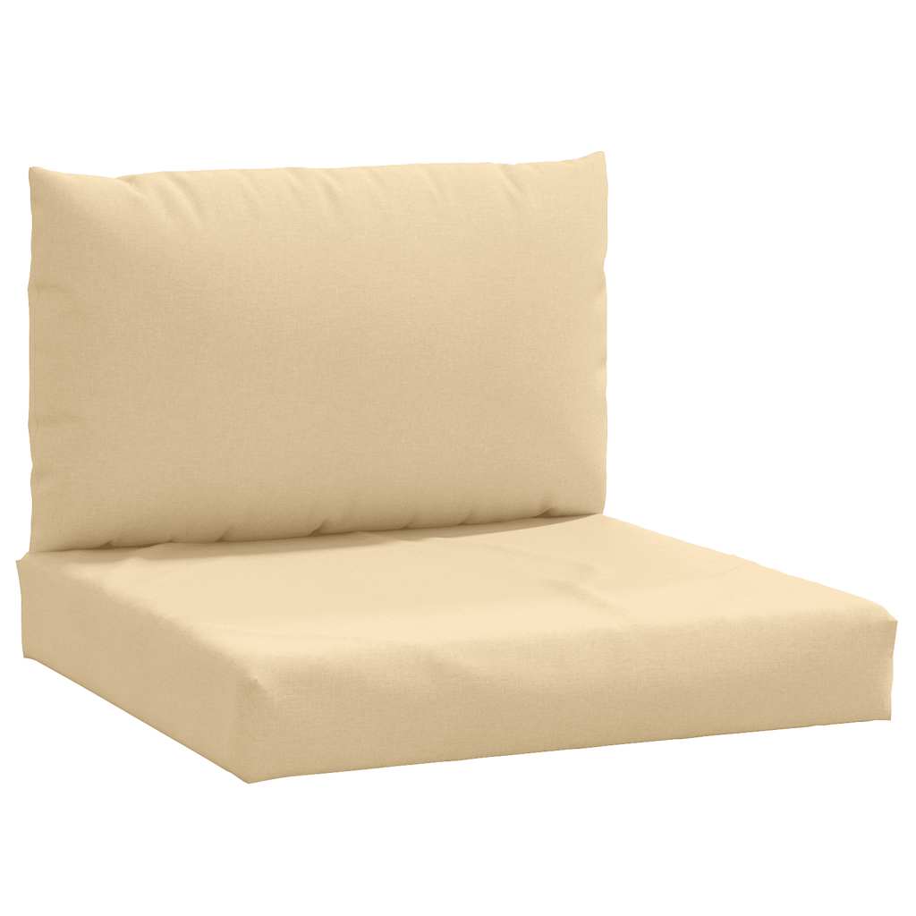 Cuscini per Pallet 2 pz Beige Mélange in Tessuto | homemem39