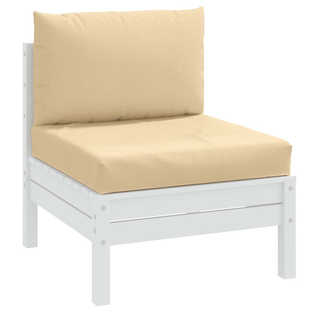 Cuscini per Pallet 2 pz Beige Mélange in Tessuto | homemem39