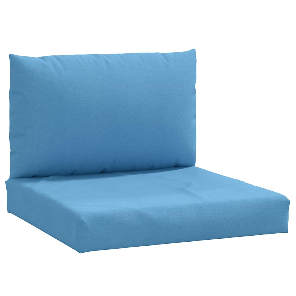 Cuscini per Pallet 2 pz Blu Mélange in Tessuto | homemem39