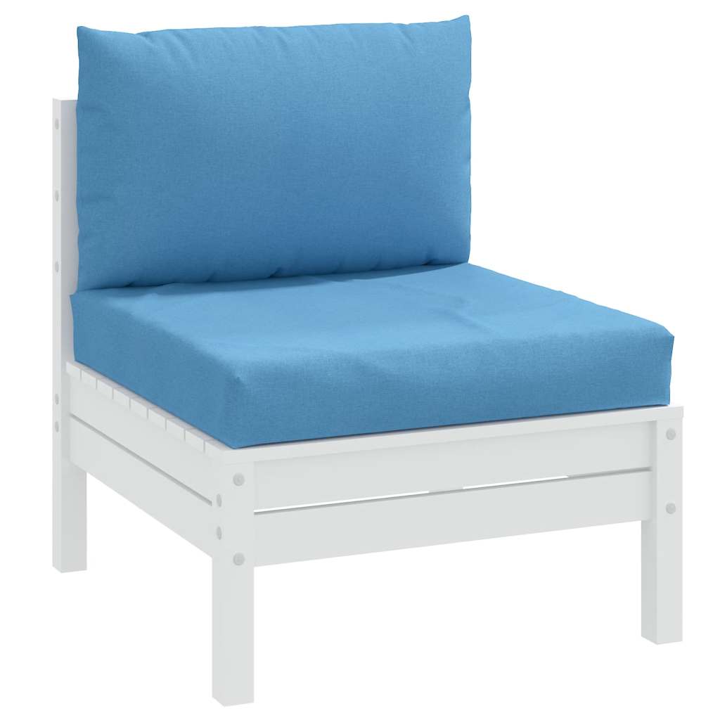 Cuscini per Pallet 2 pz Blu Mélange in Tessuto | homemem39