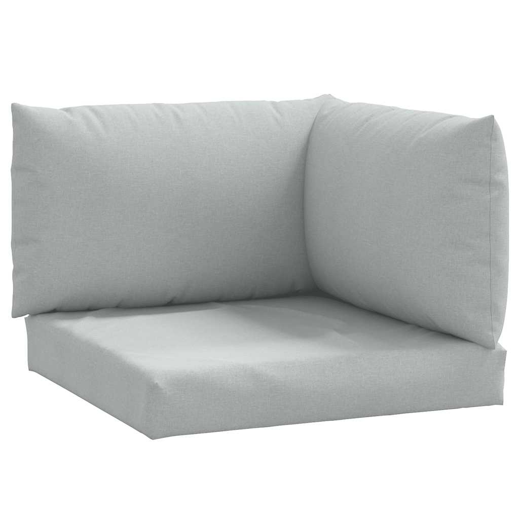 Cuscini per Pallet 3 pz Grigio Chiaro Mélange in Tessuto | homemem39