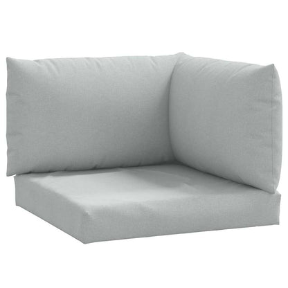 Cuscini per Pallet 3 pz Grigio Chiaro Mélange in Tessuto | homemem39