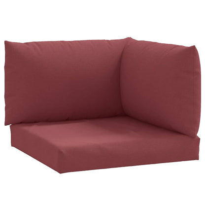 Cuscini per Pallet 3 pz Rosso Vino Mélange in Tessuto | homemem39
