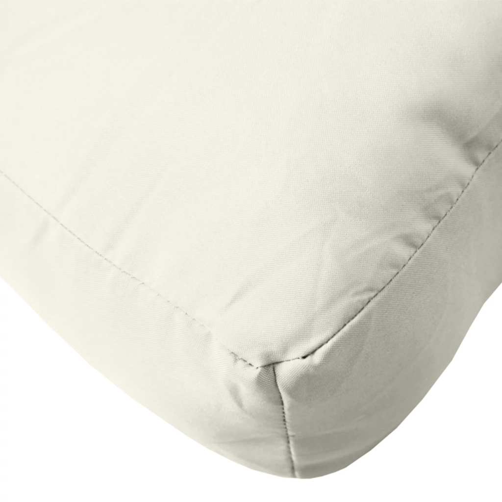 Cuscino per Pallet Crema Mélange 60x60x9,5 cm in Tessuto | homemem39