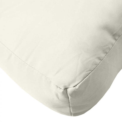 Cuscino per Pallet Crema Mélange 60x60x9,5 cm in Tessuto | homemem39