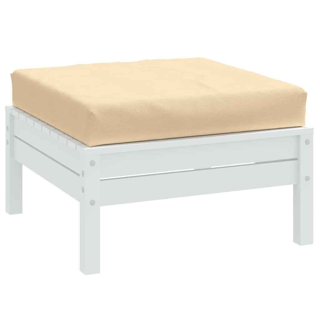 Cuscino per Pallet Beige Mélange 60x60x9,5 cm in Tessuto | homemem39