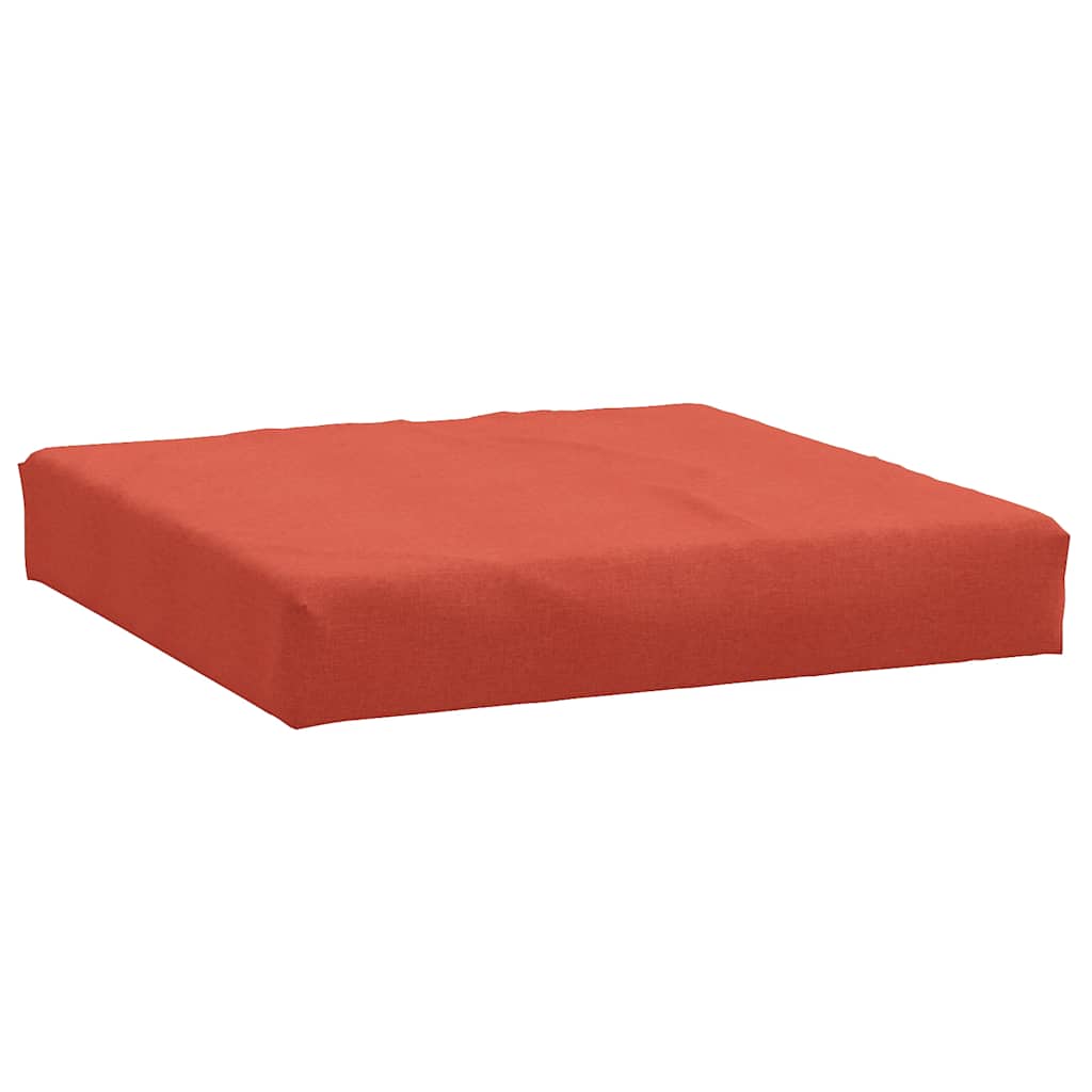 Cuscino per Pallet Rosso Mélange 60x60x9,5 cm in Tessuto