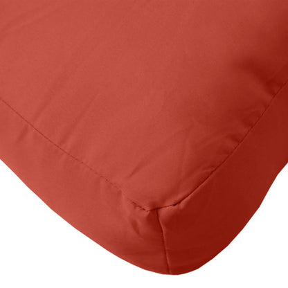 Cuscino per Pallet Rosso Mélange 60x60x9,5 cm in Tessuto