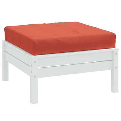 Cuscino per Pallet Rosso Mélange 60x60x9,5 cm in Tessuto
