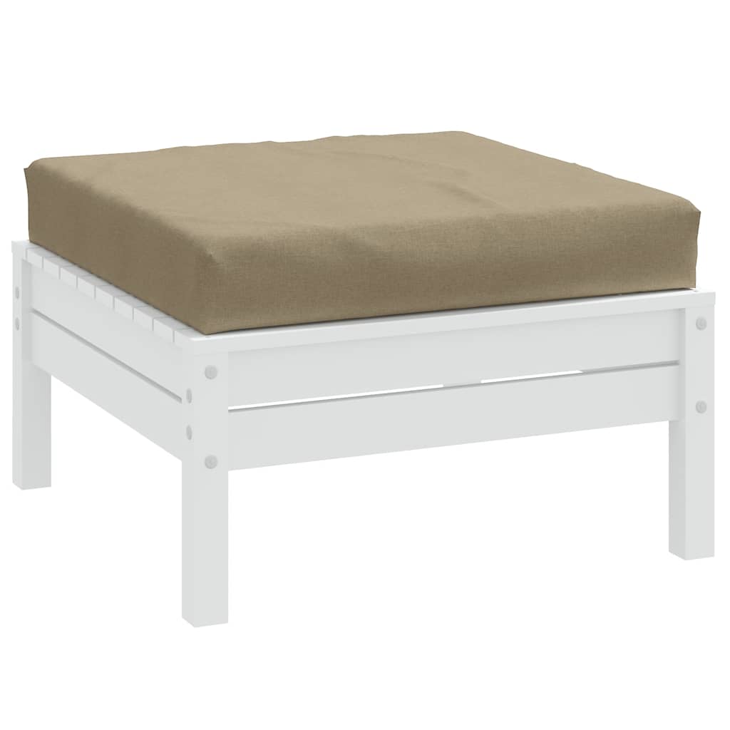 Cuscino per Pallet Tortora Mélange 60x60x9,5 cm in Tessuto | homemem39
