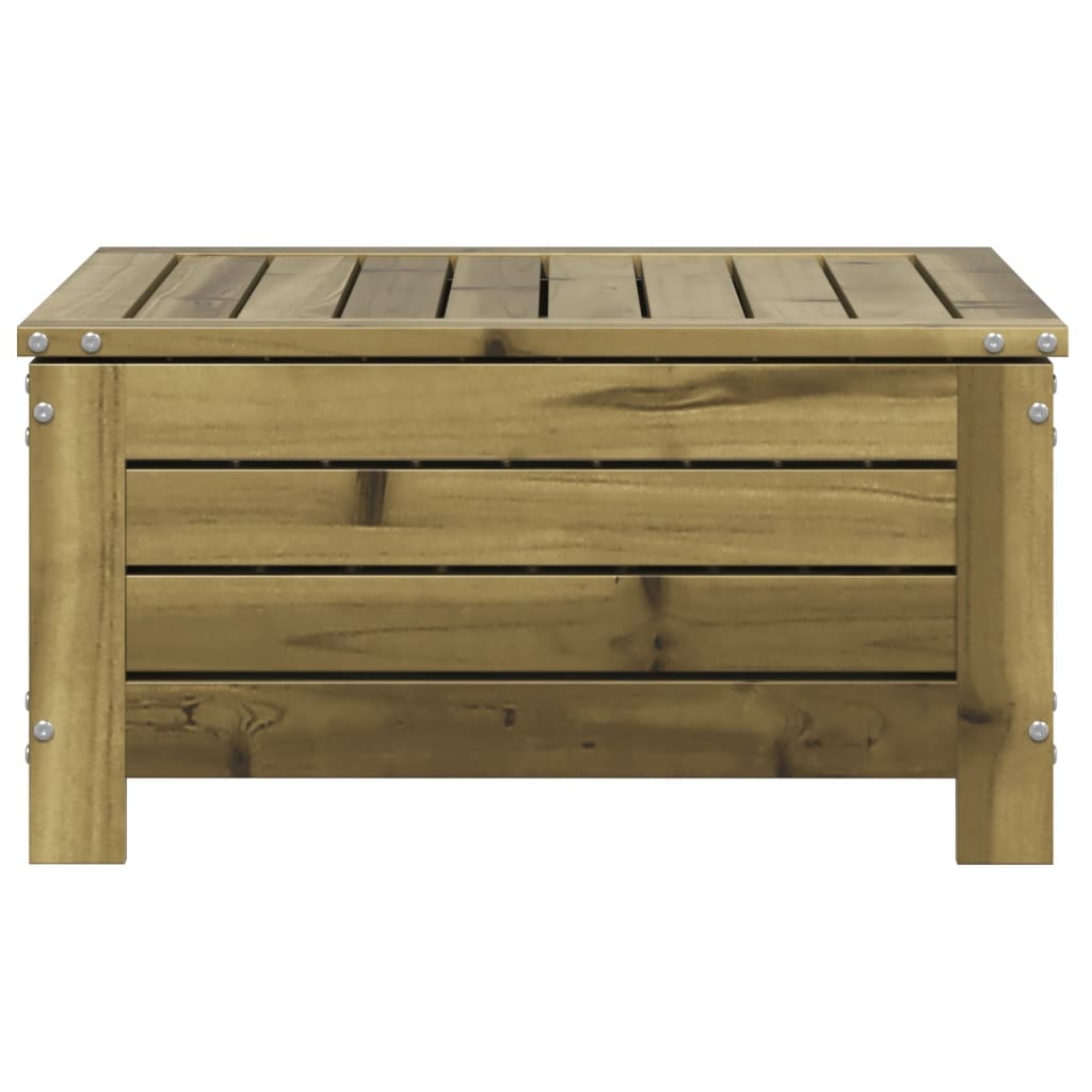 Poggiapiedi da Giardino 62x63,5x32 cm Legno Impregnato di Pino - homemem39