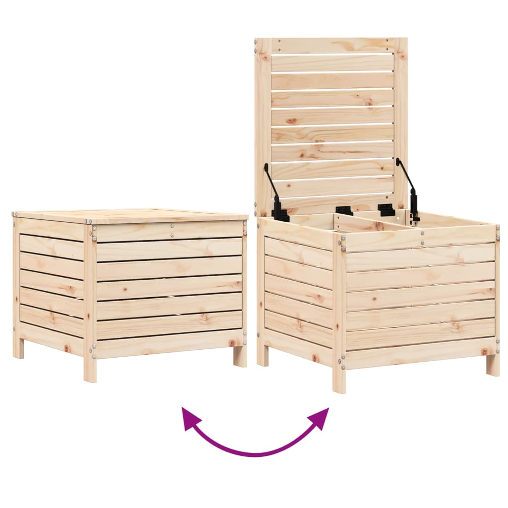 Poggiapiedi da Giardino 62x63,5x53,5 cm Legno Massello di Pino - homemem39