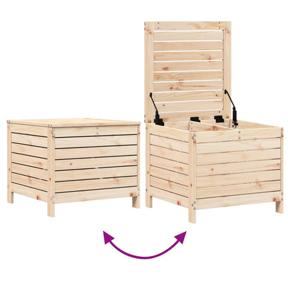 Poggiapiedi da Giardino 62x63,5x53,5 cm Legno Massello di Pino - homemem39