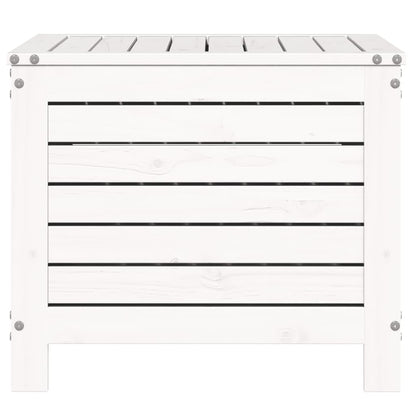 Poggiapiedi Giardino Bianco 62x63,5x53,5 cm Legno Massello Pino