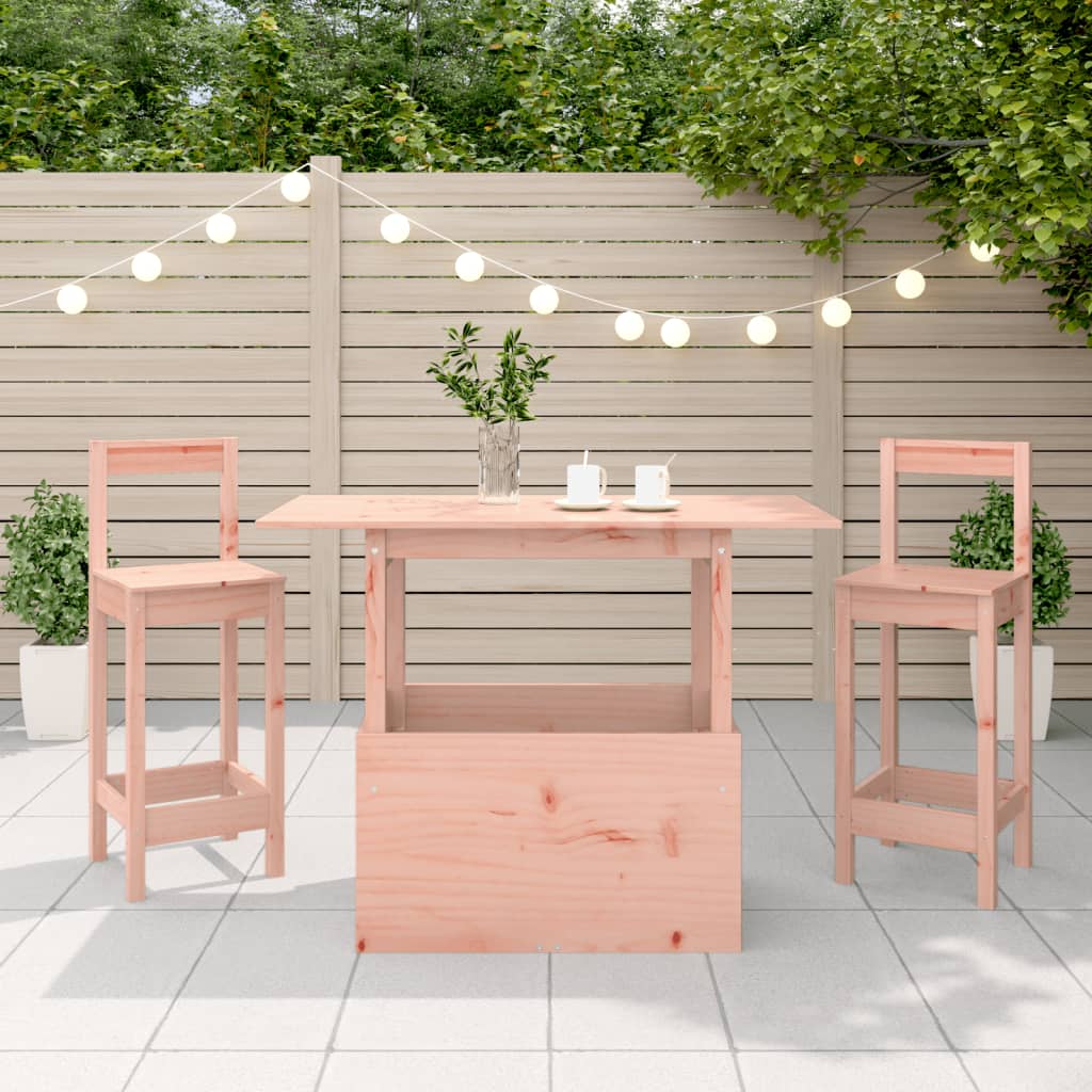 Tavolo da Giardino 100x50x75 cm in Legno Massello di Douglas - homemem39