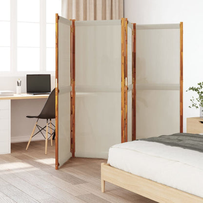 Divisorio a 4 Pannelli Grigio Chiaro 280x180 cm - homemem39
