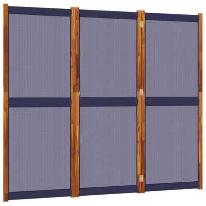 Divisorio a 3 Pannelli Blu Scuro 210x180 cm | homemem39