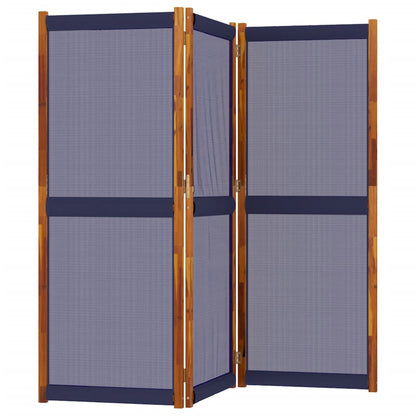 Divisorio a 3 Pannelli Blu Scuro 210x180 cm | homemem39
