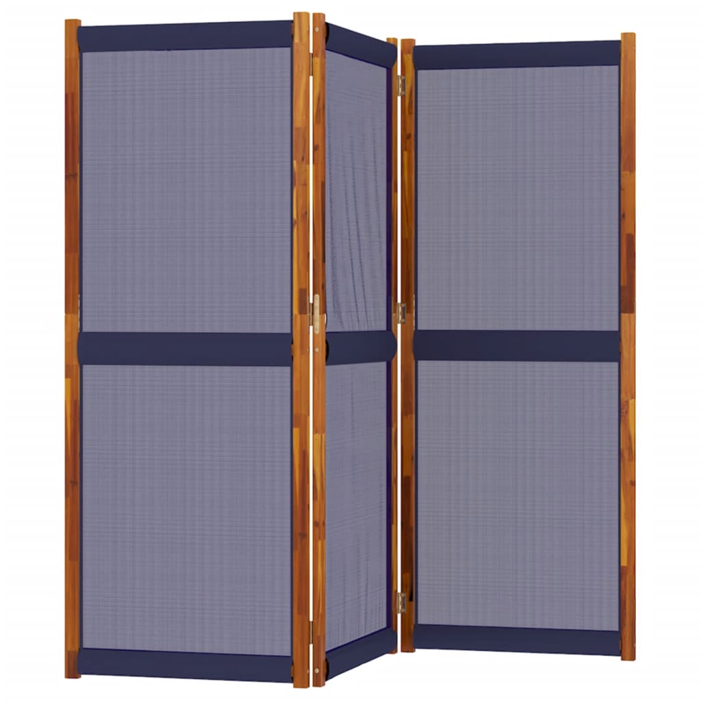 Divisorio a 3 Pannelli Blu Scuro 210x180 cm - homemem39