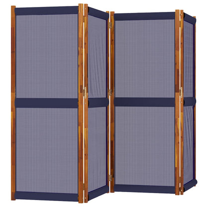 Divisorio a 4 Pannelli Blu Scuro 280x180 cm