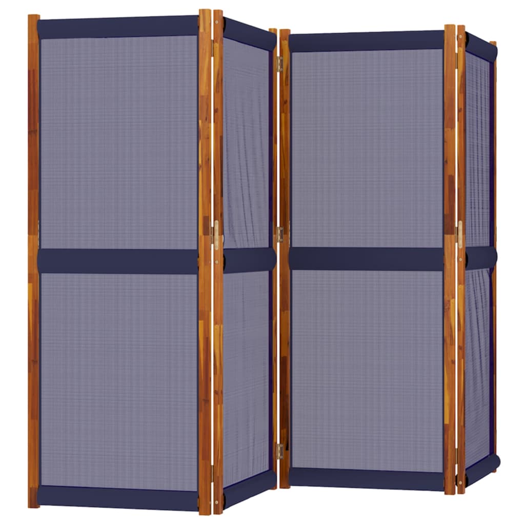 Divisorio a 4 Pannelli Blu Scuro 280x180 cm - homemem39