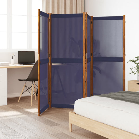 Divisorio a 4 Pannelli Blu Scuro 280x180 cm - homemem39