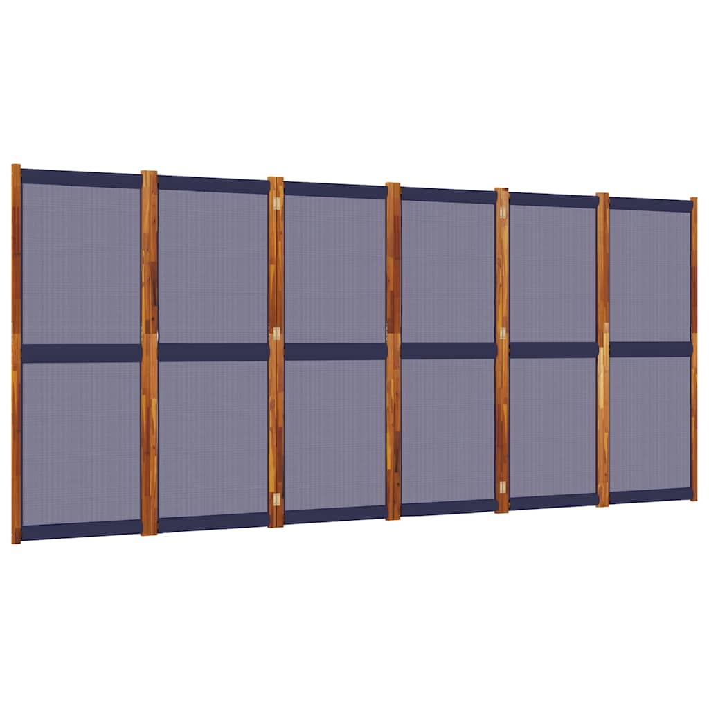 Divisorio a 6 Pannelli Blu Scuro 420x180 cm | homemem39