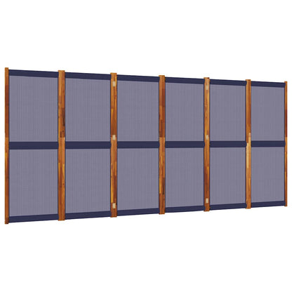Divisorio a 6 Pannelli Blu Scuro 420x180 cm | homemem39
