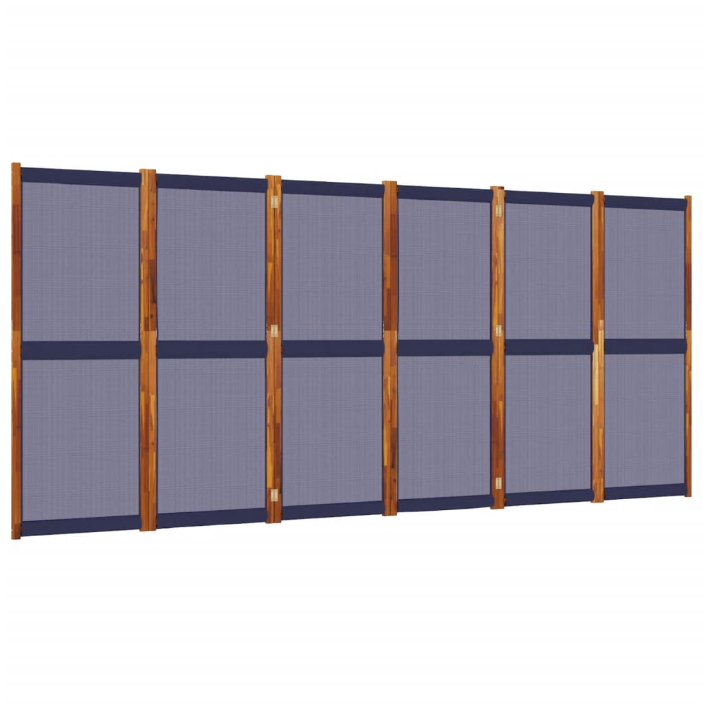 Divisorio a 6 Pannelli Blu Scuro 420x180 cm - homemem39