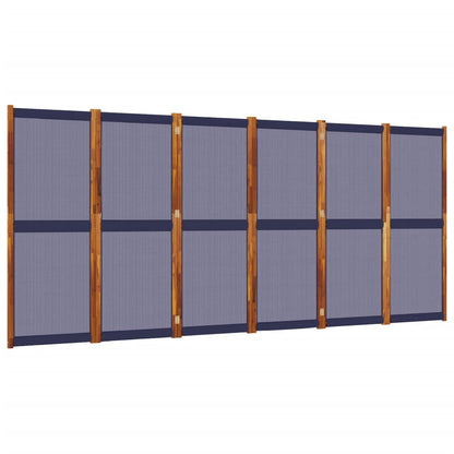 Divisorio a 6 Pannelli Blu Scuro 420x180 cm - homemem39
