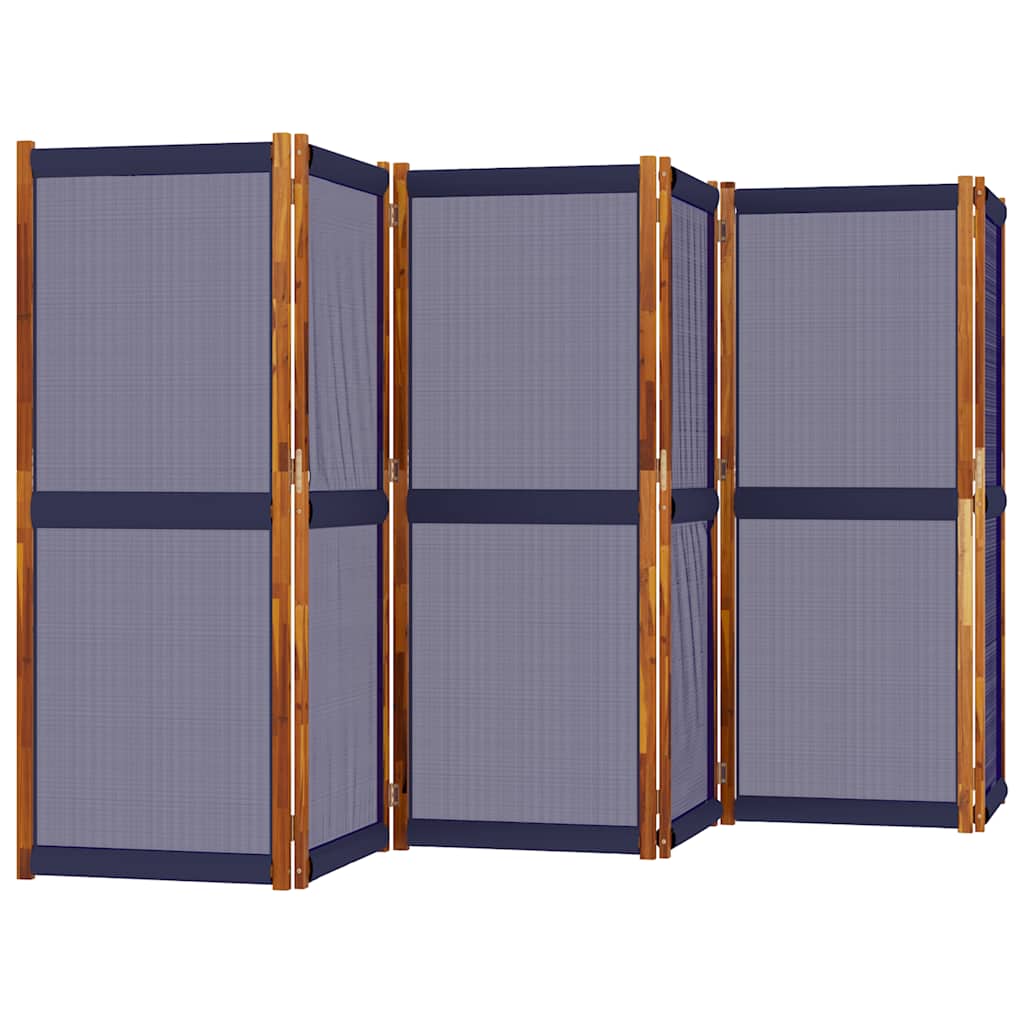 Divisorio a 6 Pannelli Blu Scuro 420x180 cm | homemem39
