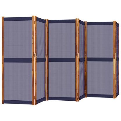 Divisorio a 6 Pannelli Blu Scuro 420x180 cm | homemem39