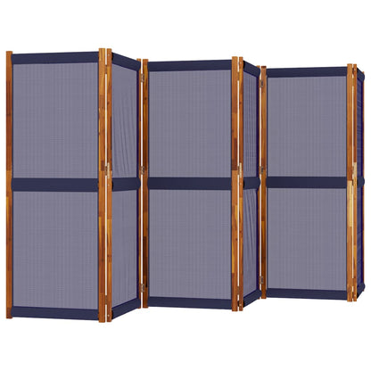 Divisorio a 6 Pannelli Blu Scuro 420x180 cm - homemem39
