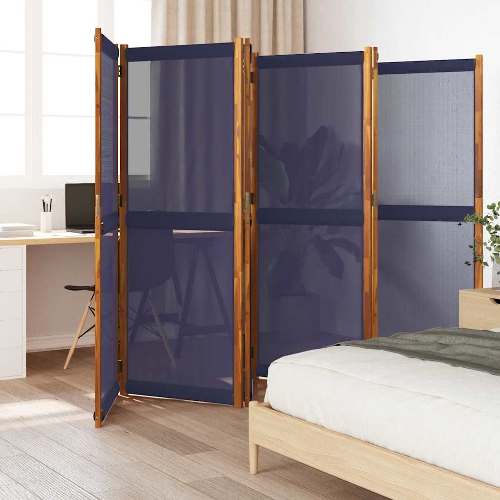 Divisorio a 6 Pannelli Blu Scuro 420x180 cm | homemem39