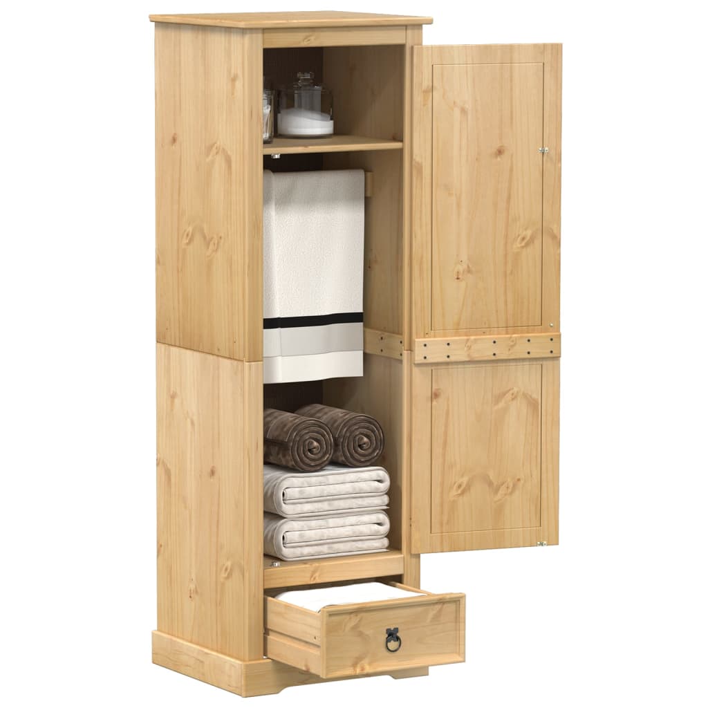 Corona wardrobe 55x50x170 cm in solid pine wood