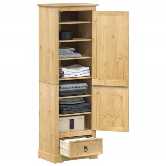 Armadio Corona 55x38x170 cm in Legno Massello di Pino - homemem39