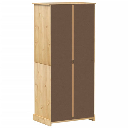Armadio Corona 76x50x170 cm in Legno Massello di Pino - homemem39