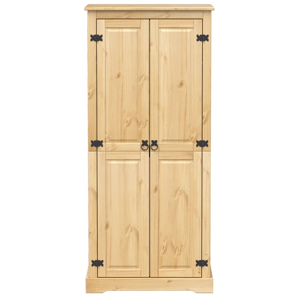 Armadio Corona 76x50x170 cm in Legno Massello di Pino - homemem39