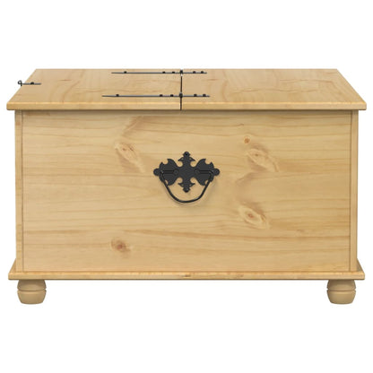 Scatola Portaoggetti Corona 90x78x45 cm Legno Massello di Pino - homemem39