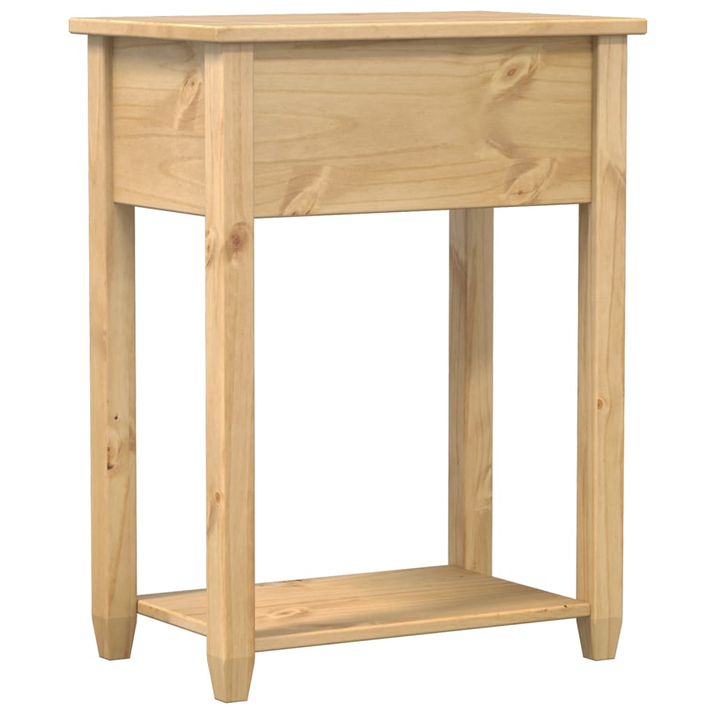 Tavolino Consolle Corona 55x35x73 cm in Legno Massello di Pino